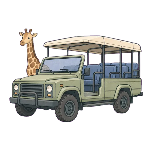 Safari vocabulary illustration